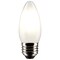 Satco 3w B11 LED 2700K Medium Base Frosted Dimmable - 25w equiv